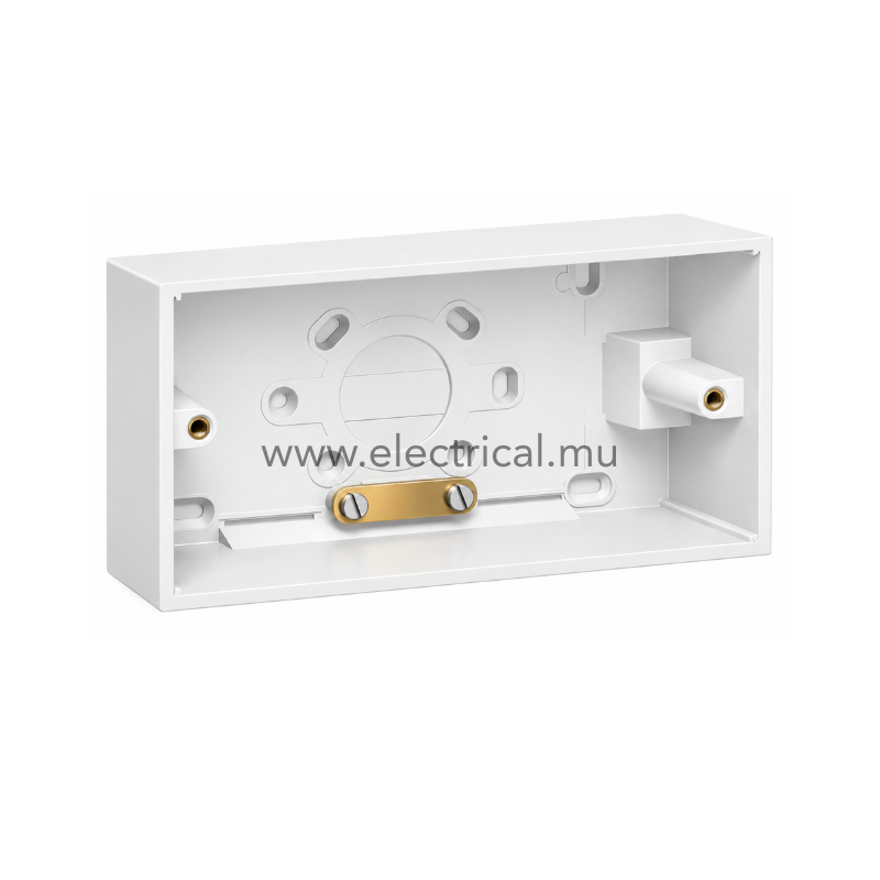 Hager Muse Surface Mounting Box 6x3 35mm - White