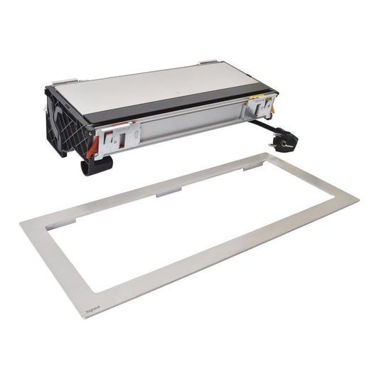 Legrand Incara Flip-Up 3x2P+E Surface Sockets, USB Type-A+Type-C Charger, 3x RJ45, HDMI, Cord, 12 Metal Modules