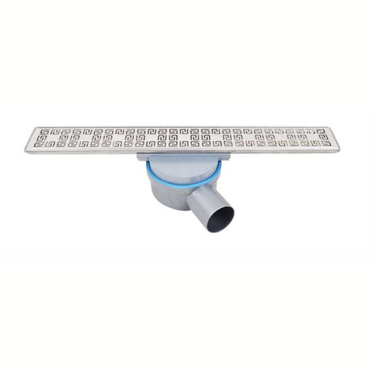 Sukar Line-4 Shower Drain 20cm Ø50 - Stainless Steel Case (Labyrinth Grate)