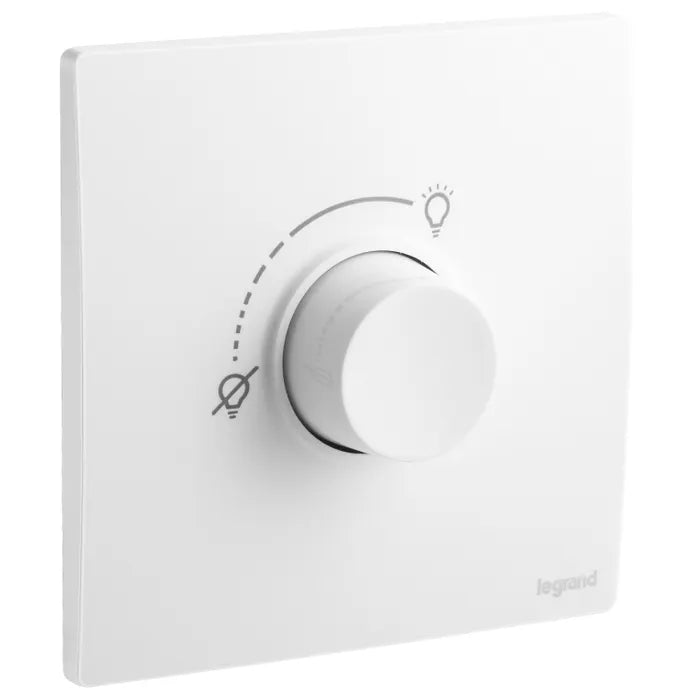 Legrand Mallia Senses Rotary Dimmer - RLC + LED 1 Gang