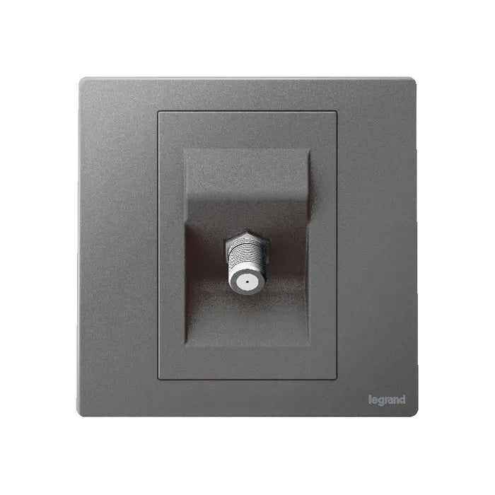 Legrand Mallia Senses TV Socket "F" Type 1 Gang