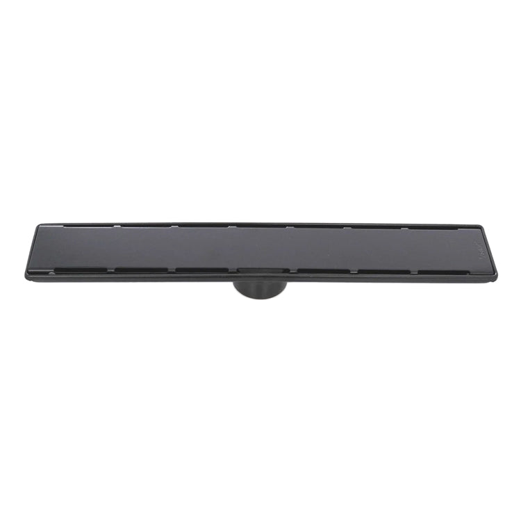 Sukar Line-6 Black Shower Drain 60cm  - Stainless Steel Case (Plain Grate)