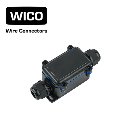 WICO Button Switch Waterproof Box – IP65, Double Cable Hole