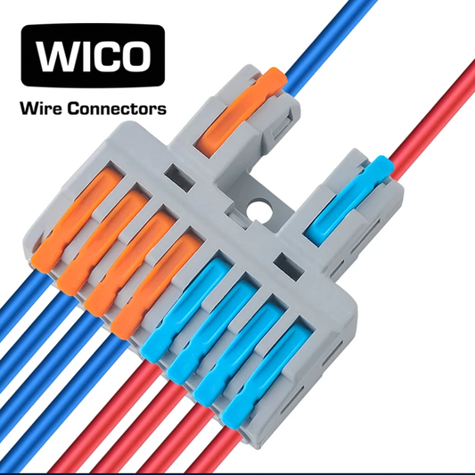 WICO 10-Pin Compact Splicing Wire Lever Connector – 0.08–2.5mm²
