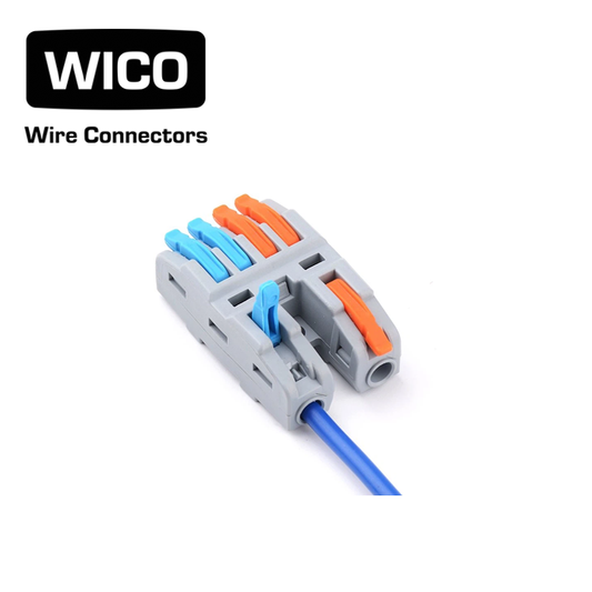WICO 6-Pin Compact Splicing Wire Lever Connector – 0.08–2.5mm²