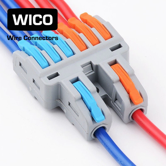 WICO 8-Pin Compact Splicing Wire Lever Connector – 0.08–2.5mm²