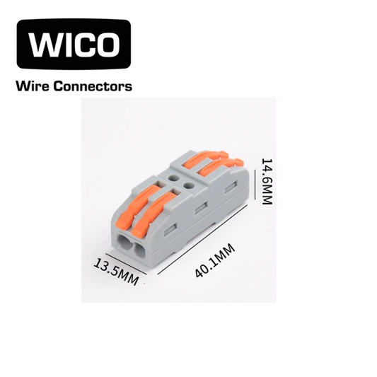 WICO 4-pin Bilateral Push-In Quick Wire Lever Connector – 0.08–2.5mm²