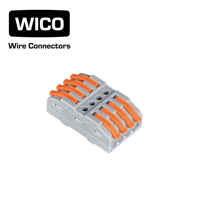 WICO 8-pin Bilateral Push-In Quick Wire Lever Connector – 0.08–2.5mm²