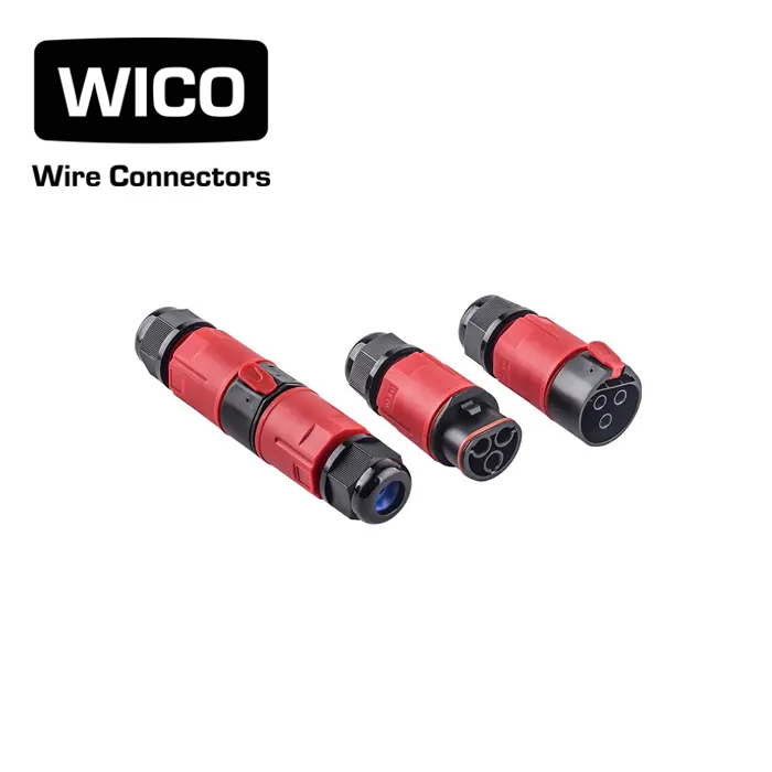 WICO 3-Pin Waterproof Wire Connector – IP68, 0.5–1.5mm²