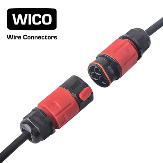 WICO 3-Pin Waterproof Wire Connector – IP68, 0.5–1.5mm²