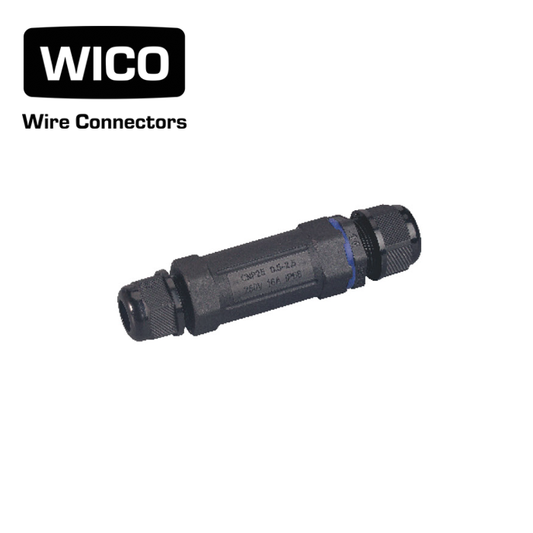 WICO 3-Pin Waterproof Inline Cable Connector – IP68, 0.5–2.5mm²