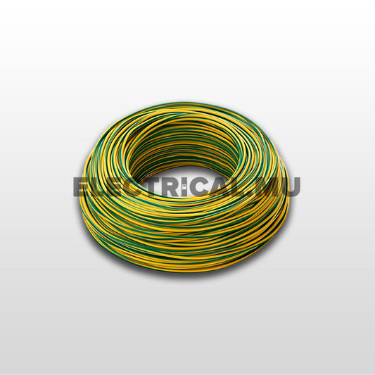 Vatan Kablo Single Core 2.5mm (100m Roll) - Green / Yellow