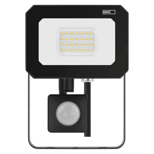 Legrand Emos Led Floodlight Simpo 20W IP44 PIR - Natural White (4000K)