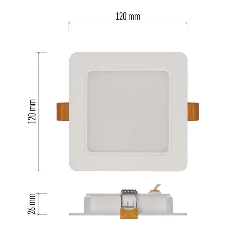 Legrand Emos White Led Panel Rubic Recessed 9W IP20 - Natural White (4000K)