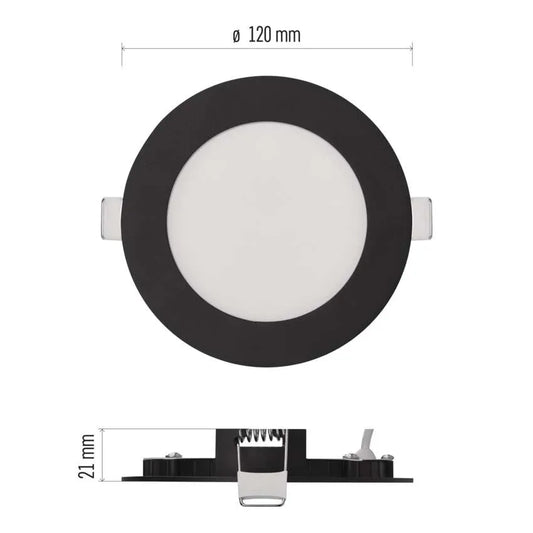 Legrand Emos Black Led Panel Nexxo Recessed 7W IP40 CCT - (3000K/3500K/4000K)