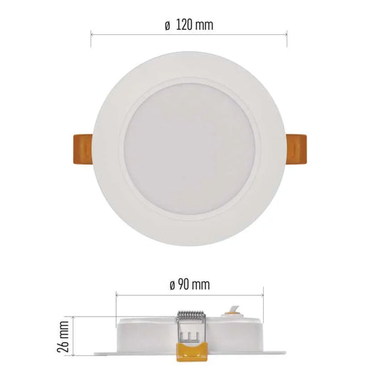 Legrand Emos White Led Panel Rubic Recessed 9W IP20 - Natural White (4000K)