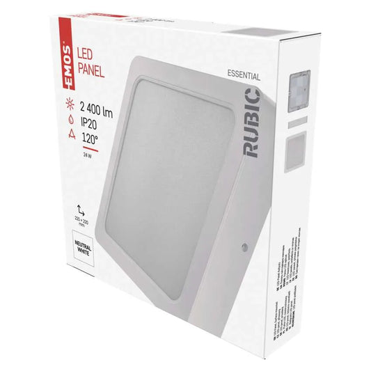 Legrand Emos Surface Led Panel Rubic 24W IP20 - Natural White (4000K)