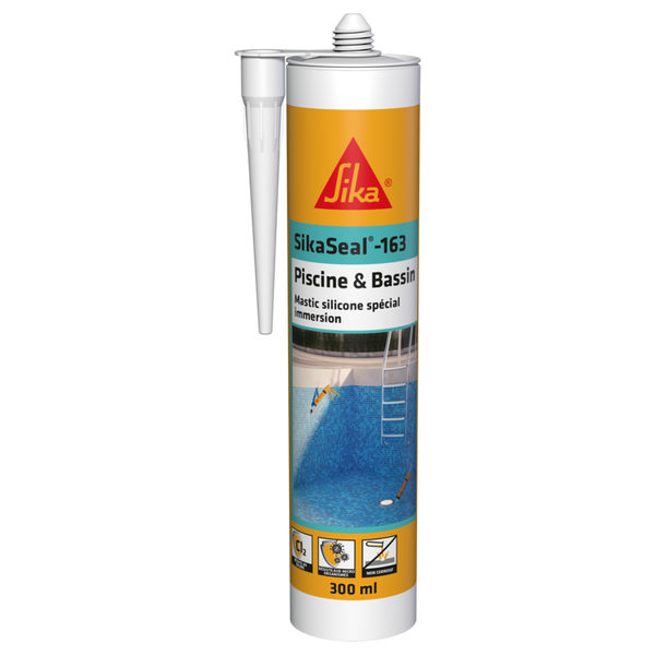 Sikaseal® 163 Special immersion Silicone Sealant (for swimming pools) - 300ml