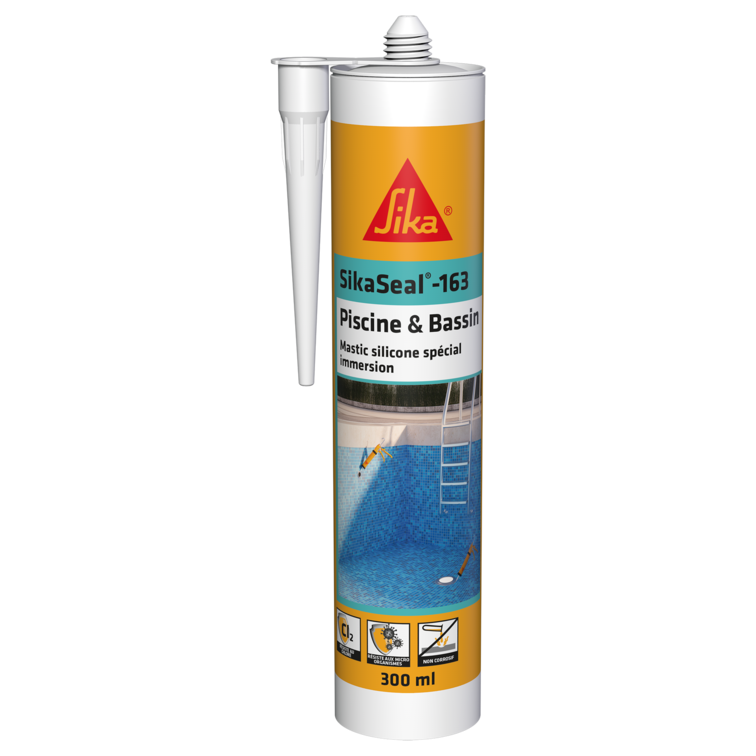Sikaseal® 163 Special immersion Silicone Sealant (for swimming pools) - 300ml