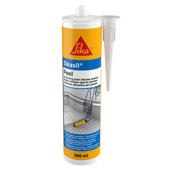 Sikasil® Pool Silicone Sealant (for swimming pools and wet areas) - 300ml