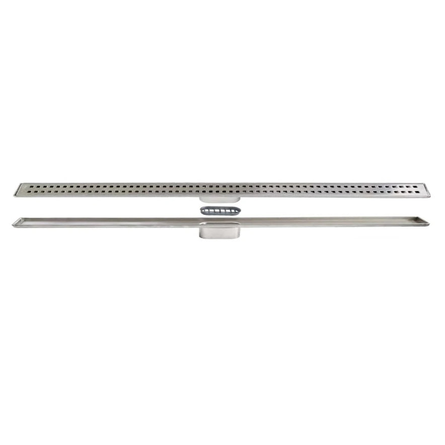 Sukar Line-6 Slim Shower Drain 60cm - Stainless Steel Case (Cube Grate)
