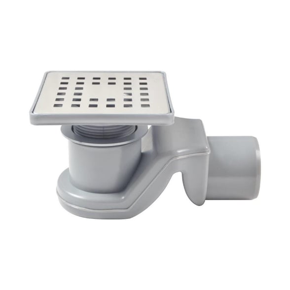 Sukar Twisty Adjustable Shower Drain 10x10cm Ø50 - Plastic Frame (Square Grate)