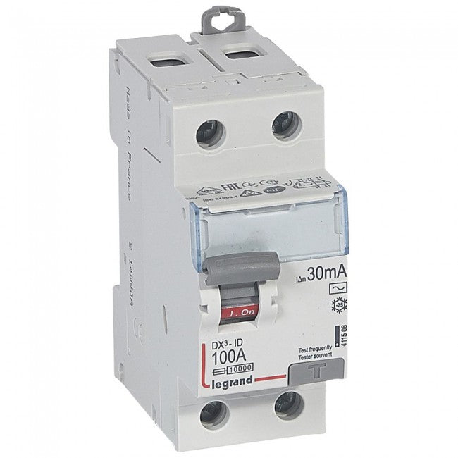 Legrand RCD DX³ 2P 30mA Choose from 80A | 100A