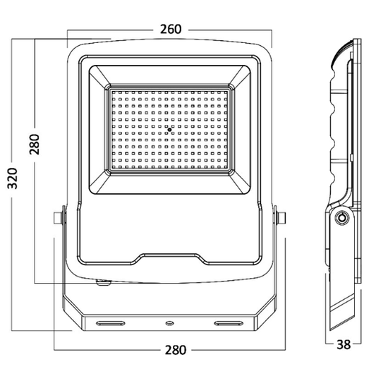 Braytron Floodlight IP65 (100W)