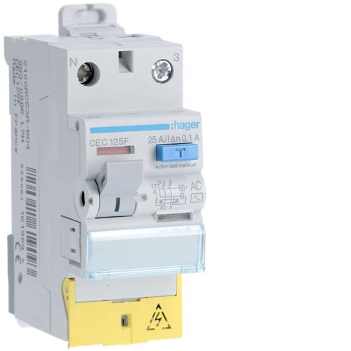 Hager RCD (RCCD) 100mA 2P - 25A