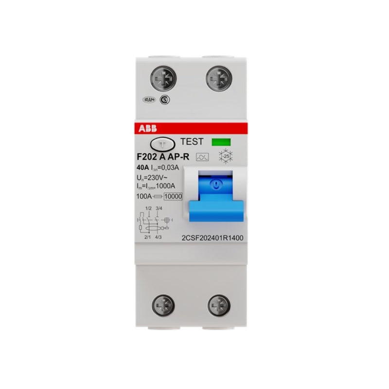 ABB - RCCB 2P - Choose from 25A to 100A