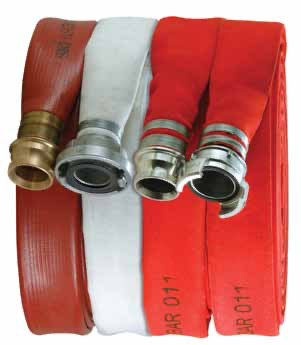 SRI Layflat Fire Hose Red (Type 1) with coupling (65mm)