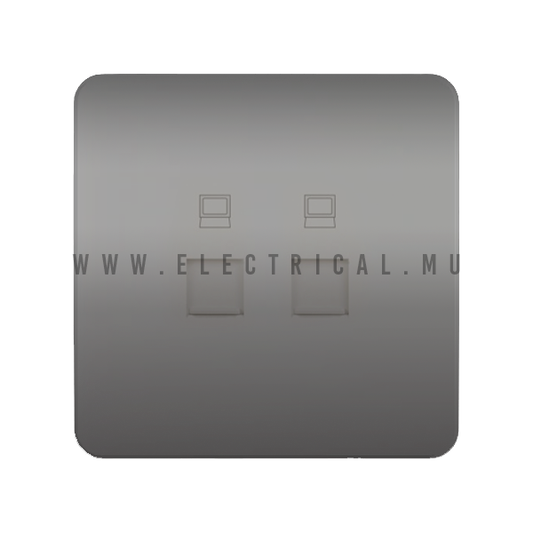 Hager Dream Data Socket RJ45 CAT6 (Double)