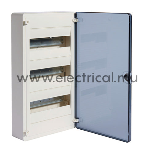 Hager Surface Mounting Enclosure (Transparent Door) - 36 Modules