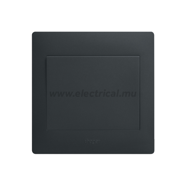 Hager Muse Switch 16AX (1 Gang 1 Way - Knight Black)