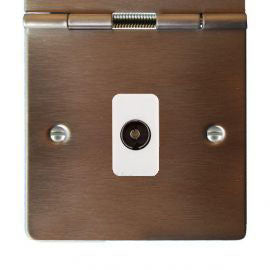 Hamilton Sheer Floor Television Coaxial Sockets