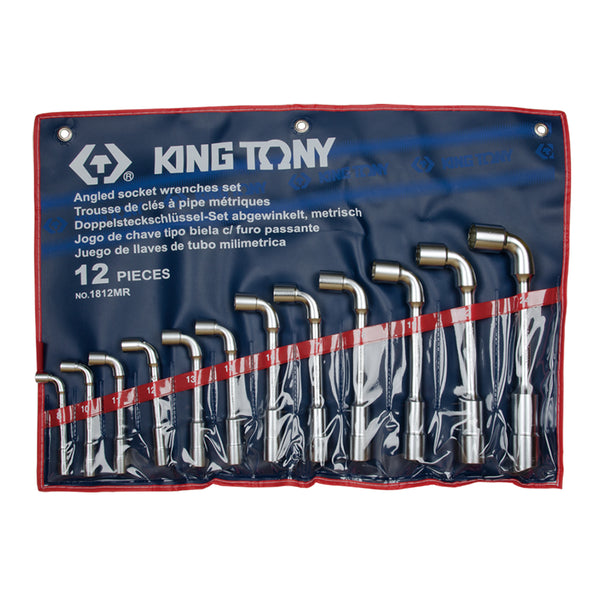 King Tony Angled Socket Wrench Set (8-24 mm)- 12 PC