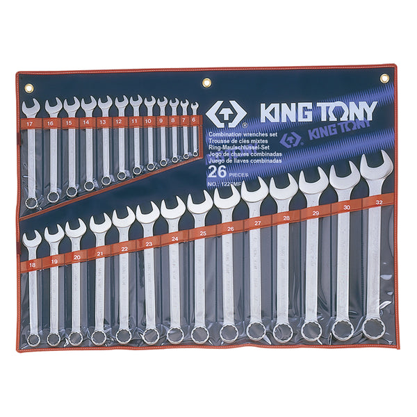 King Tony Combination Wrench Set (6-32 mm) - 26 PC