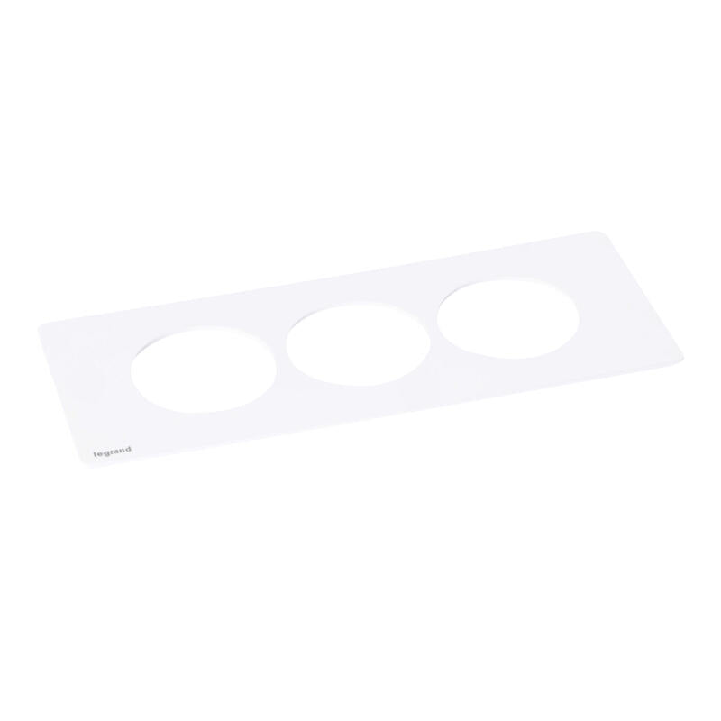 Legrand Finishing Plate for Incara Disq'In 3-Stations (Choose between Metal, White or Black finish)