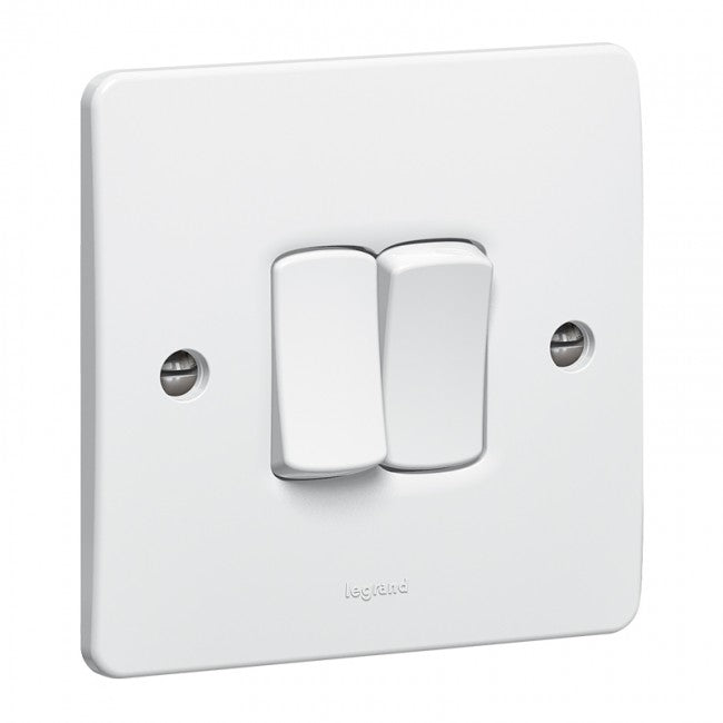 Legrand Synergy Switches - 2 Gang 2 Way