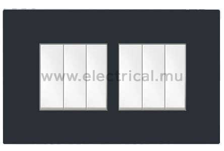 Legrand Arteor 2 Way Switch 10A  - 1 gang to 6 gang (complete with support frame and plate)