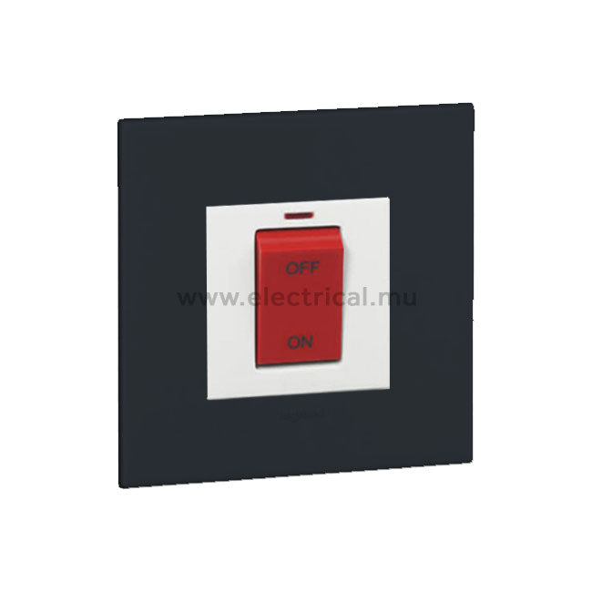 Legrand Arteor Double Pole Switch 45A - Neon (with plate)