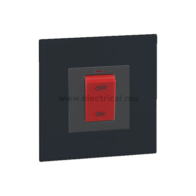 Legrand Arteor Double Pole Switch 45A - Neon (with plate)