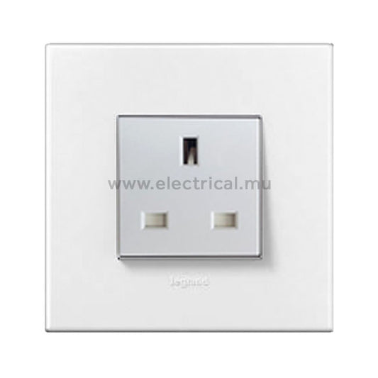 Legrand Arteor BS EN Sockets 13A - Single or Double (with support frame and plate)