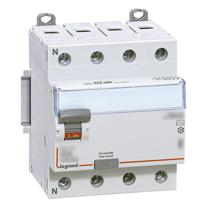 Legrand 007980 Disjoncteur différentiel monobloc DX 6000 - Lexic à vis - 4P - 400 V~ - 32 A - type AC - 300 mA Legrand 007980 Disjoncteur différentiel monobloc DX 6000 - Lexic à vis - 4P - 400 V~ - 32 A - type AC - 300 mA