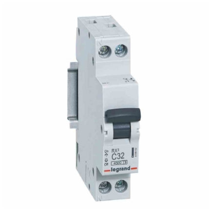 Legrand Breaker - MCB RX³ - 4.5 kA C Curve (1P+N) - 32A