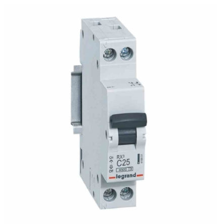 Legrand Breaker - MCB RX³ - 4.5 kA C Curve (1P+N) - 25A