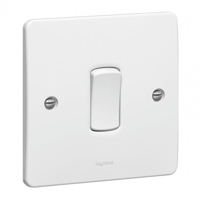 Legrand Synergy 1 Gang 2 Way 10A Single Pole Push Switch