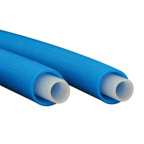 PEX B with Blue Corrugated Pipe 1216 (50 Mts Roll)