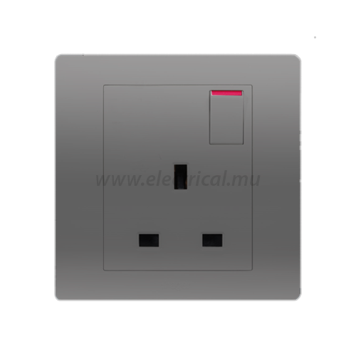 Hager Muse Socket 13A (Single)