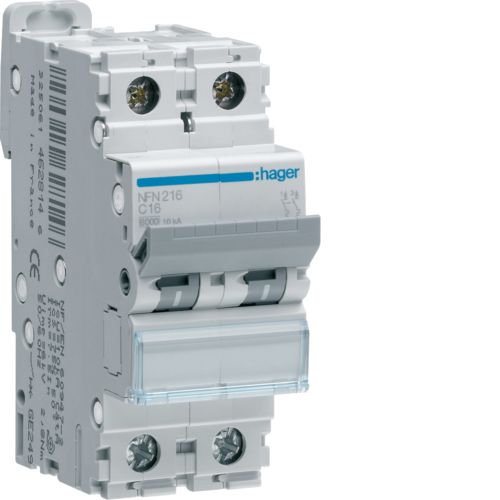 Hager Circuit Breaker / Disjoncteur (C Curve) 2P - 16A
